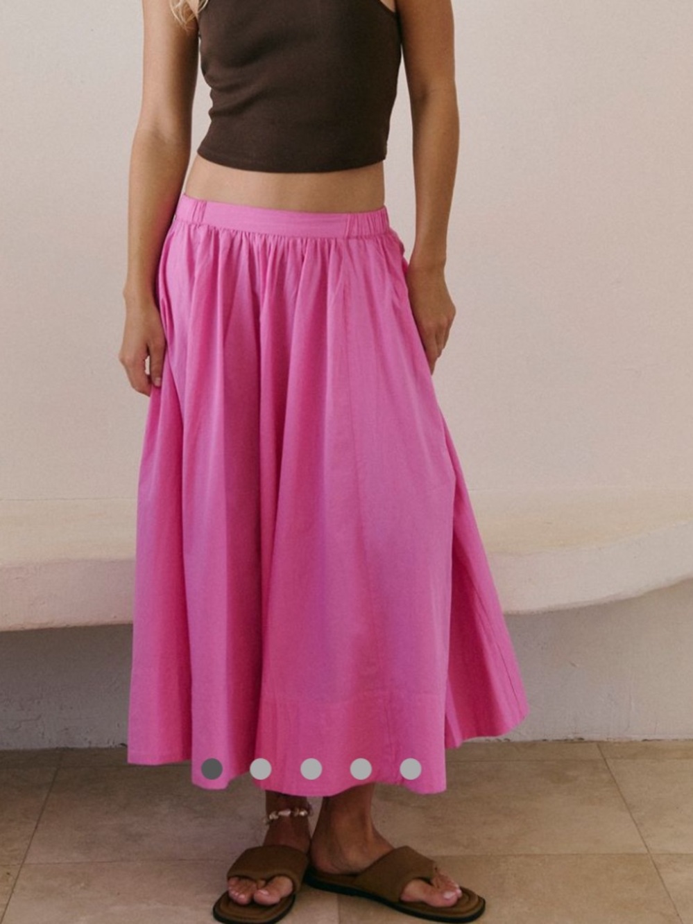 Free people lowen midi skirt / sugar magnolia - Picture 2 of 4